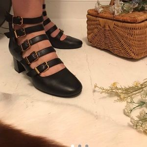&other stories strappy Mary Jane booties
